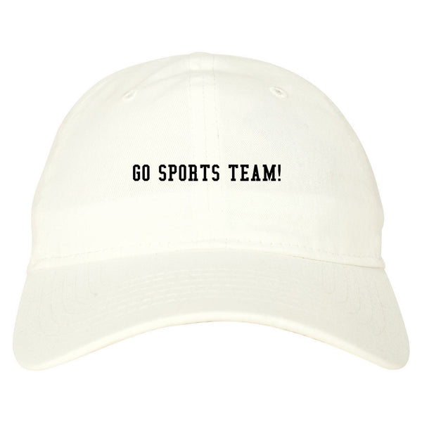 Go Sports Team White Dad Hat