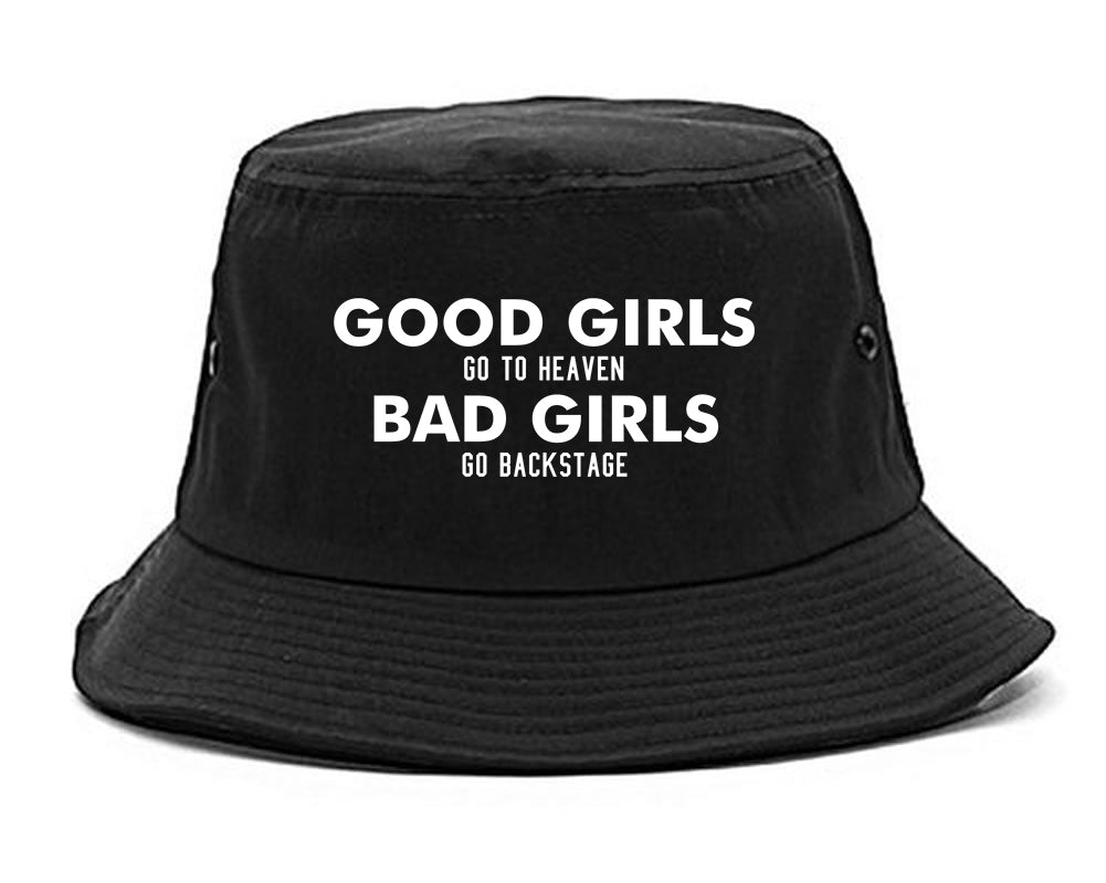 Good Girls Go To Heaven Funny Bucket Hat Black