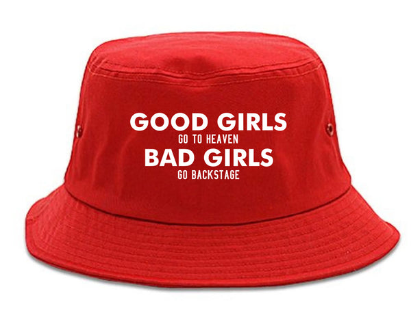 Good Girls Go To Heaven Funny Bucket Hat Red