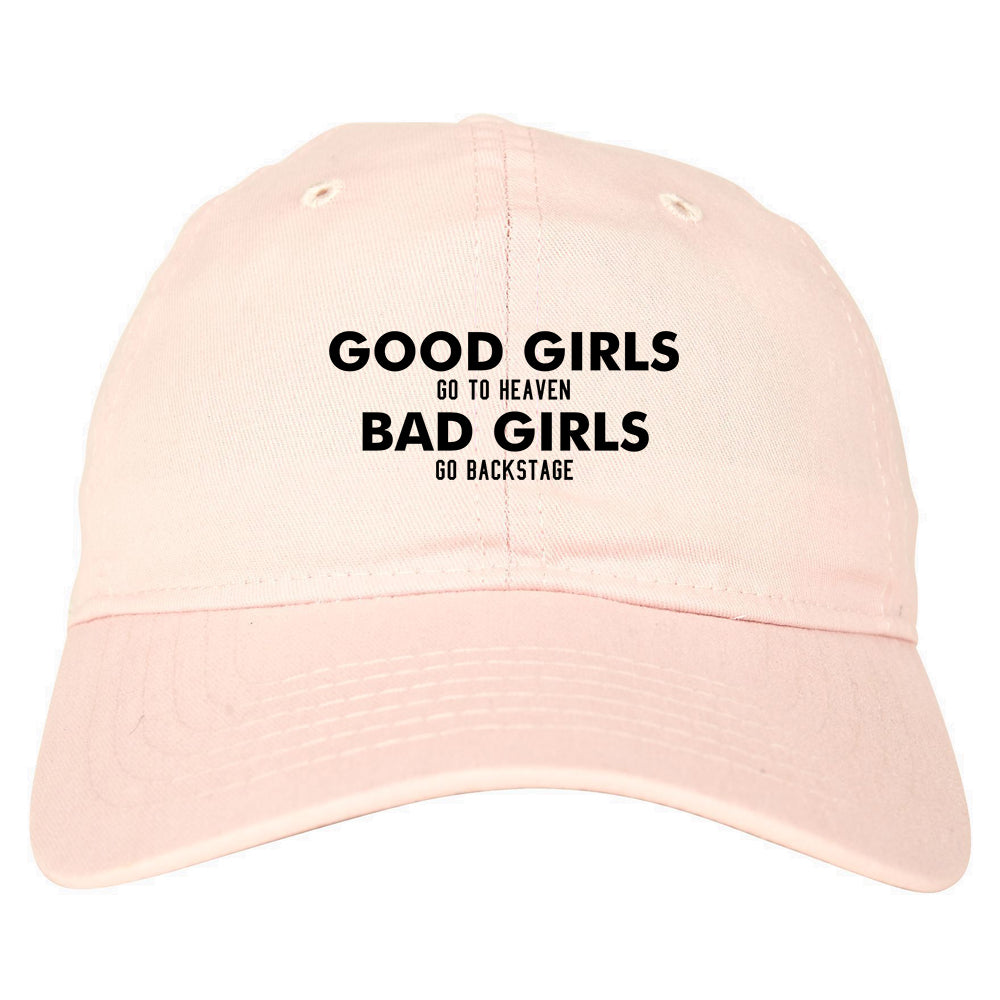 Good Girls Go To Heaven Funny Dad Hat Pink