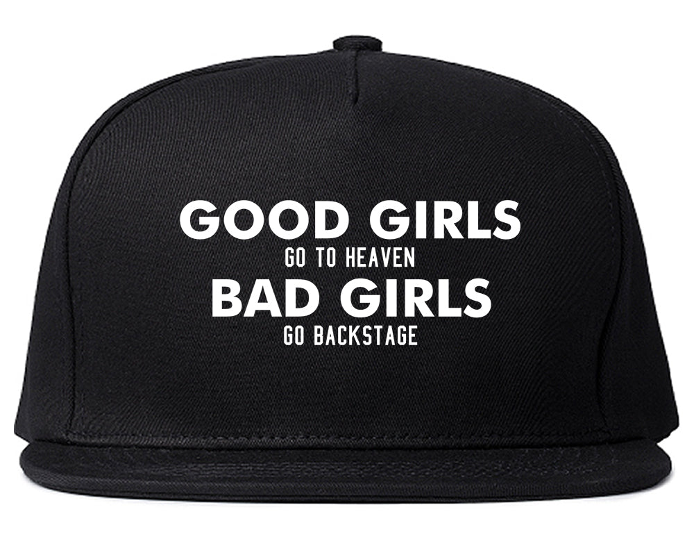 Good Girls Go To Heaven Funny Snapback Hat Black