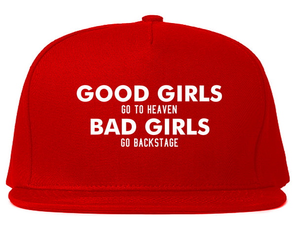 Good Girls Go To Heaven Funny Snapback Hat Red