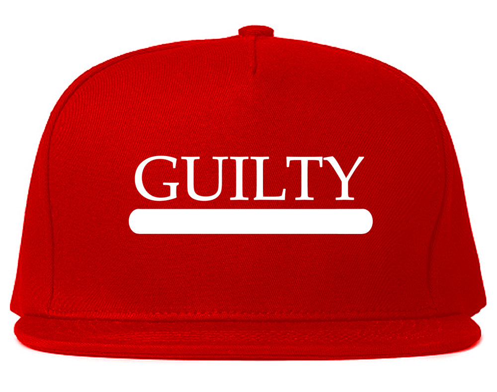 Guilty Fashion Snapback Hat Red