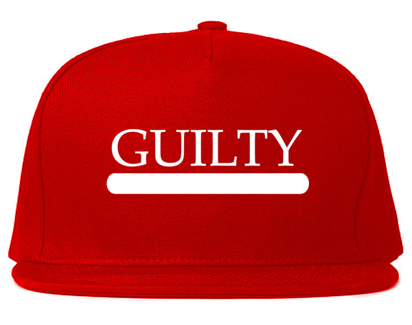 Guilty Fashion Snapback Hat Red