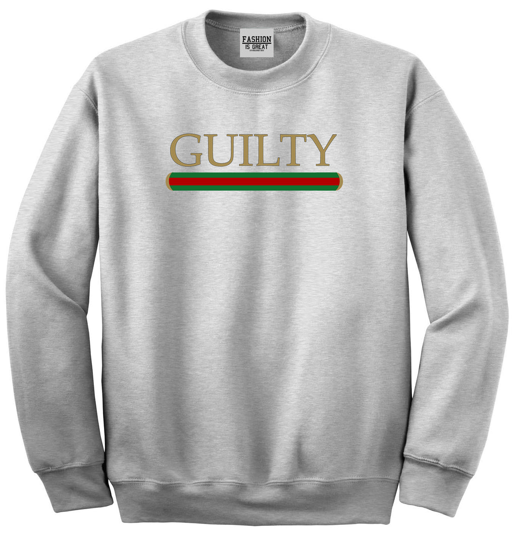 Guilty Fashion Unisex Crewneck Sweatshirt Grey
