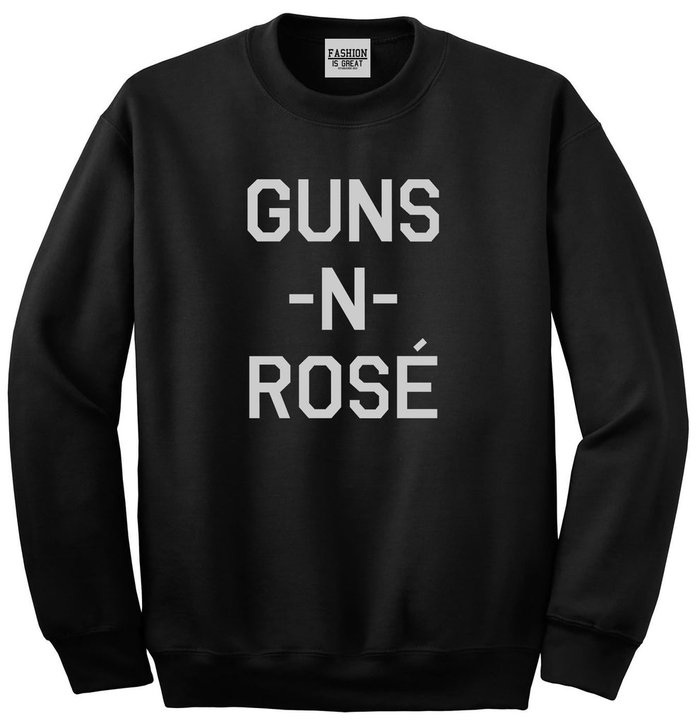 Guns And Rose Funny Concert Black Crewneck Sweatshirt
