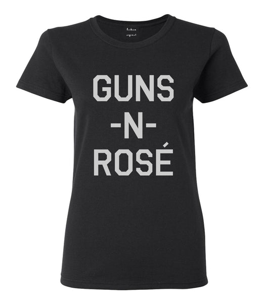 Guns And Rose Funny Concert Black T-Shirt