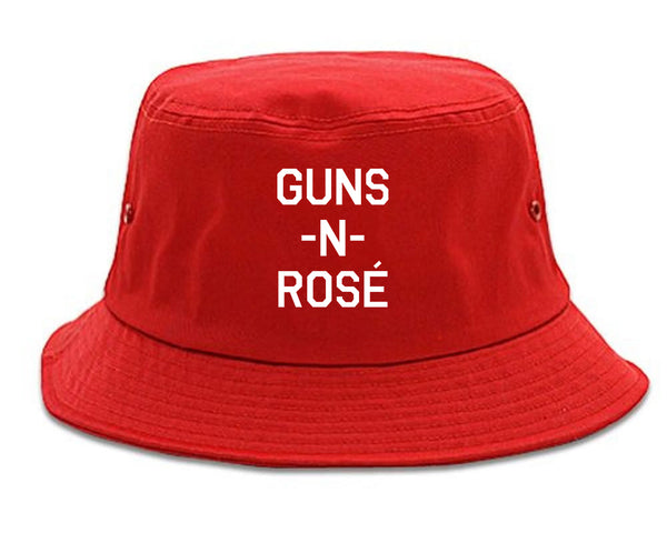 Guns And Rose Funny Concert Red Bucket Hat