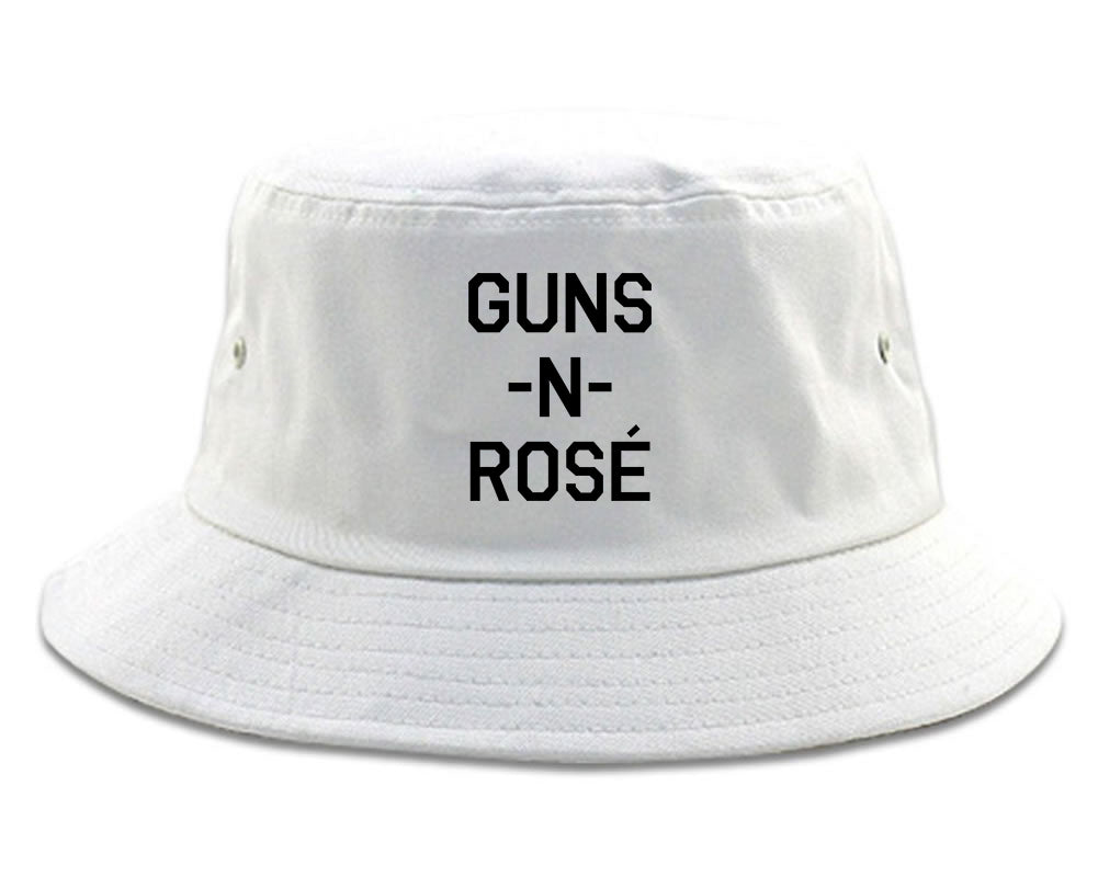 Guns And Rose Funny Concert White Bucket Hat