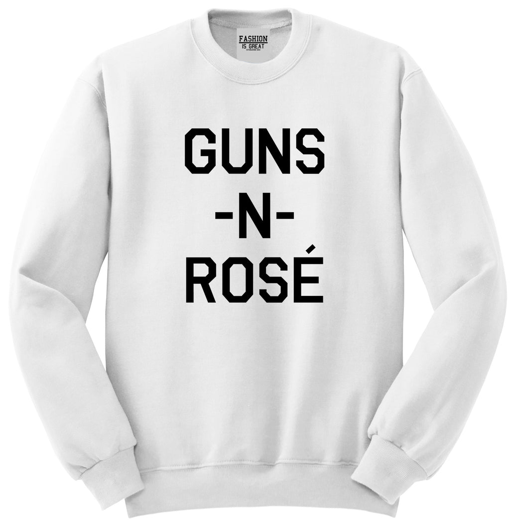Guns And Rose Funny Concert White Crewneck Sweatshirt