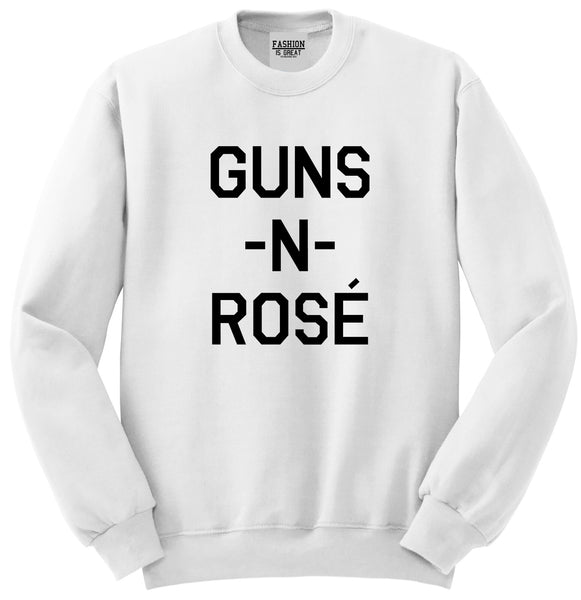 Guns And Rose Funny Concert White Crewneck Sweatshirt
