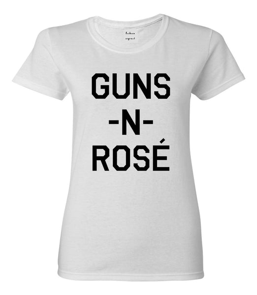 Guns And Rose Funny Concert White T-Shirt