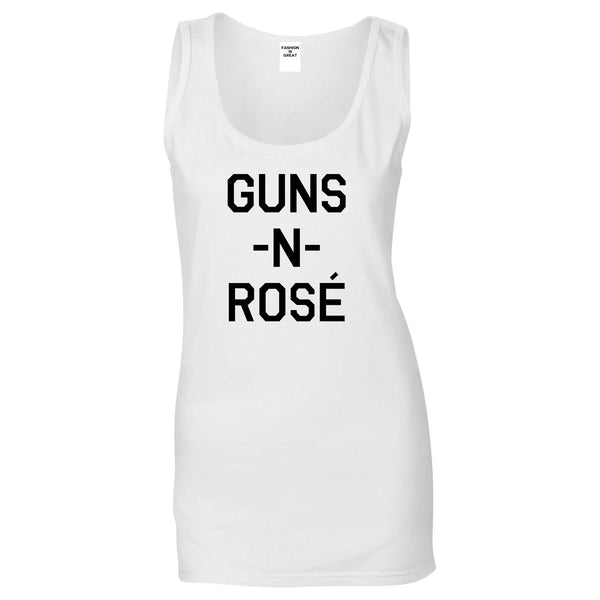 Guns And Rose Funny Concert White Tank Top