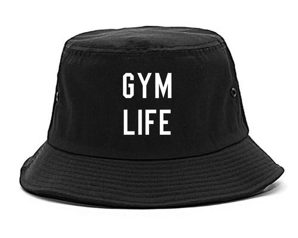 Gym Life Black Bucket Hat