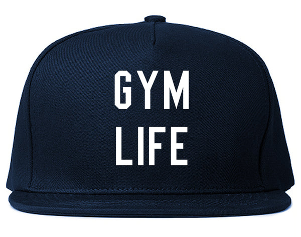 Gym Life Blue Snapback Hat