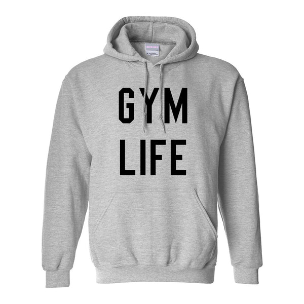 Gym Life Grey Pullover Hoodie