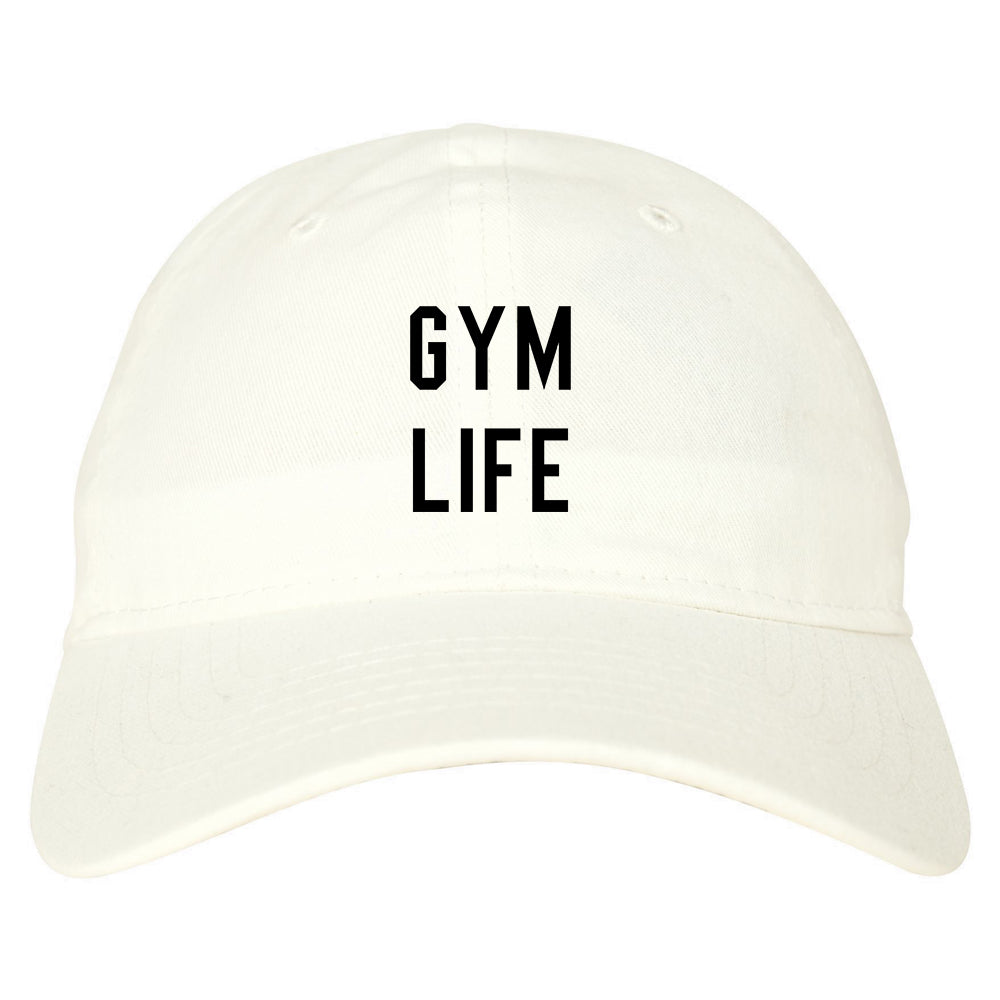Gym Life White Dad Hat