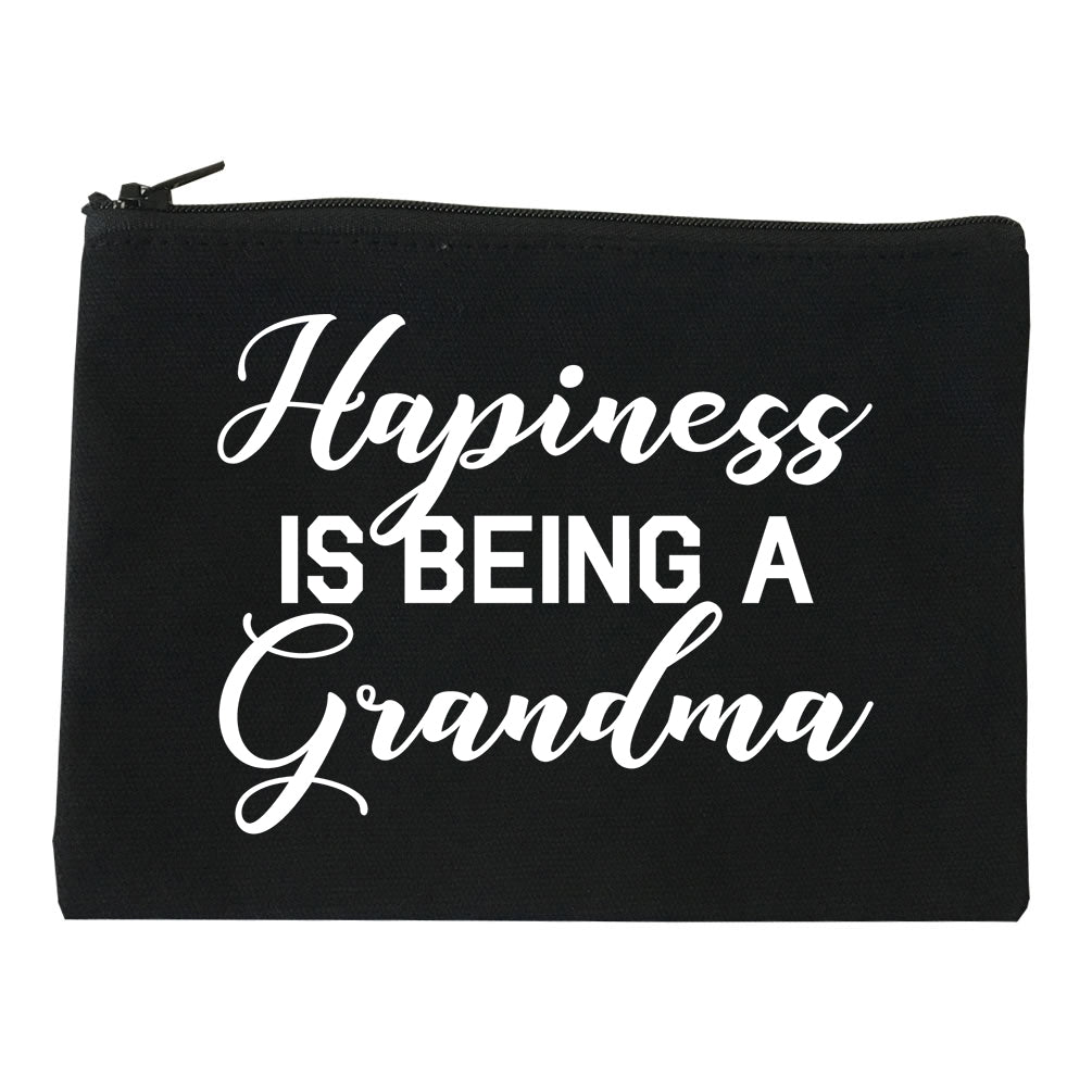 Happiness Is Being A Grandma black Makeup Bag