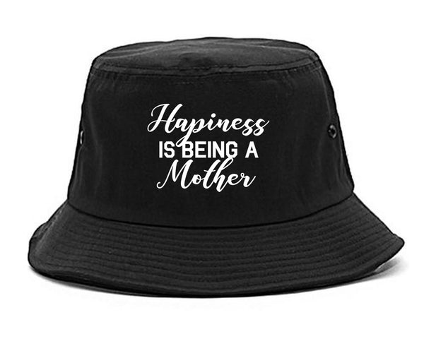 Happiness Is Being A Mother black Bucket Hat