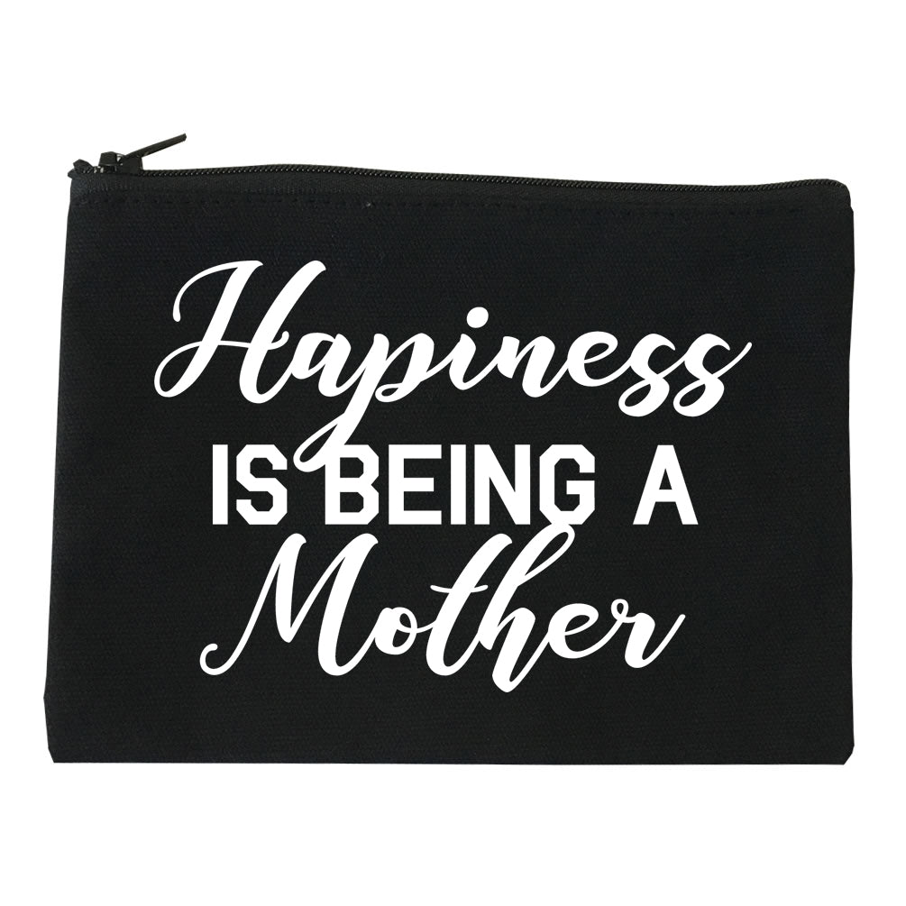 Happiness Is Being A Mother black Makeup Bag