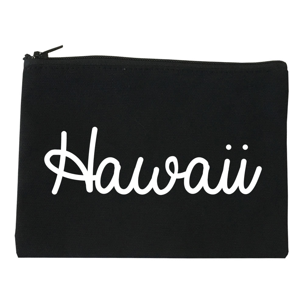 Hawaii HI Script Chest black Makeup Bag
