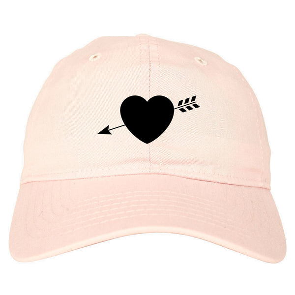 Heart Arrow Cupid Chest pink dad hat