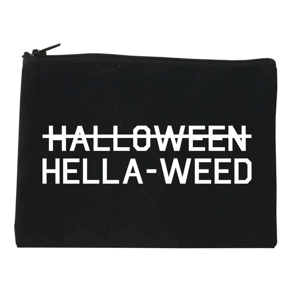Hella Weed Halloween Funny black Makeup Bag