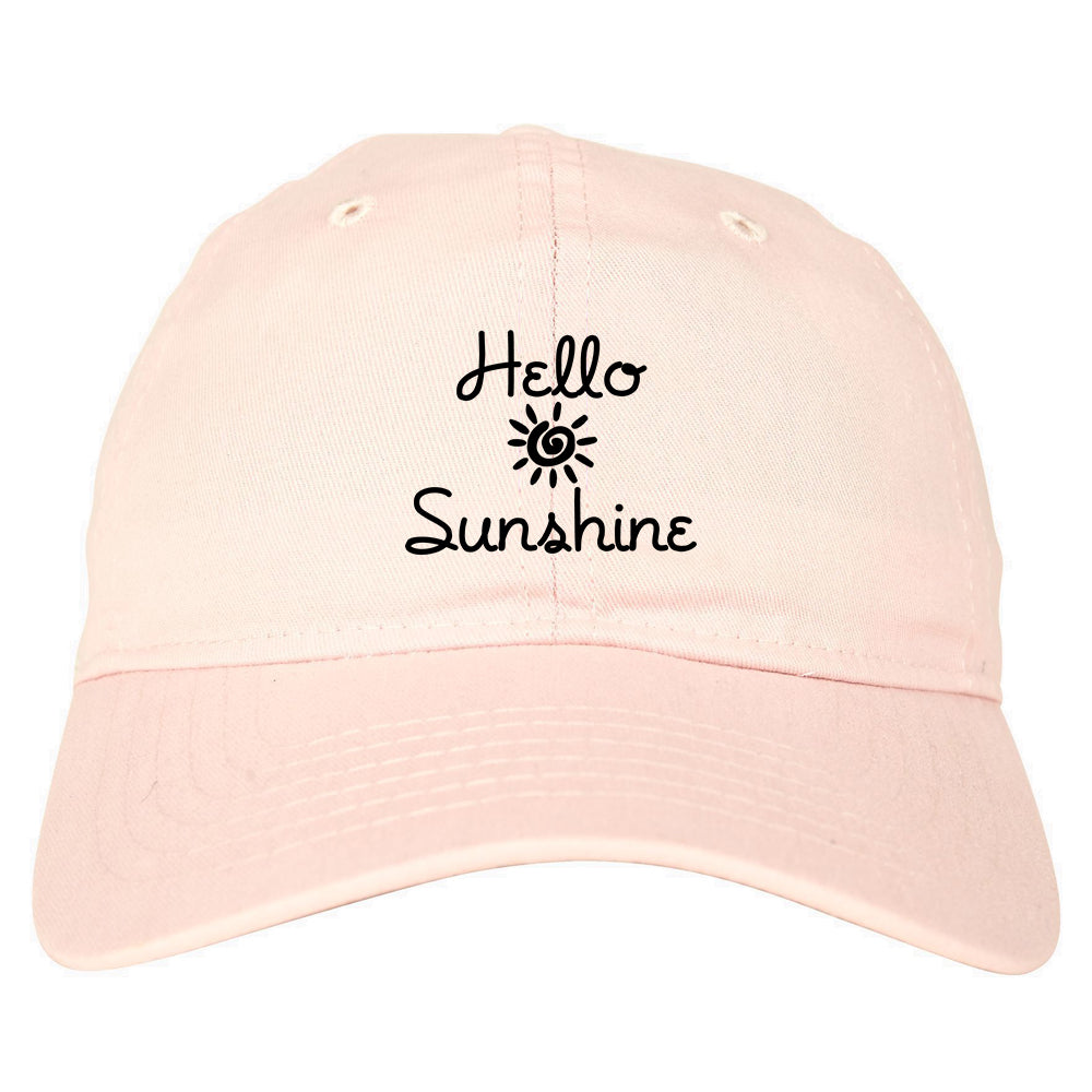 Hello Sunshine Dad Hat Pink