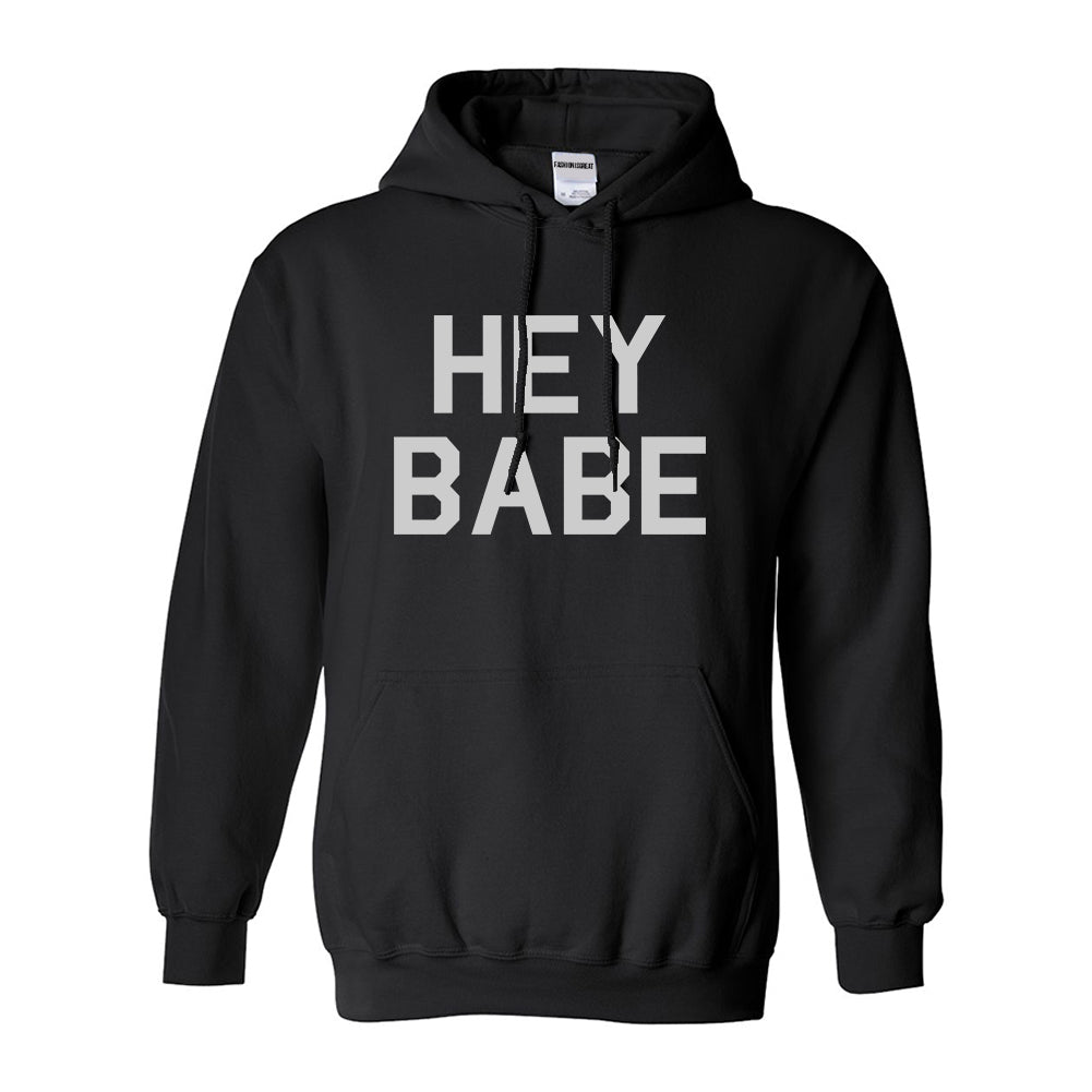 Hey Babe Black Pullover Hoodie