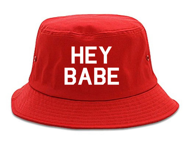 Hey Babe Red Bucket Hat