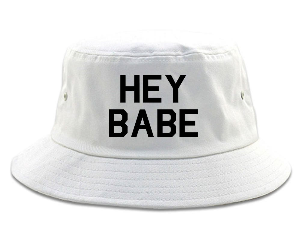 Hey Babe White Bucket Hat