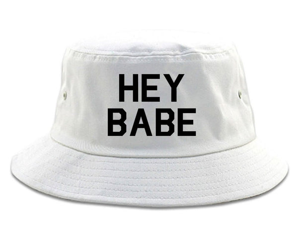 Hey Babe White Bucket Hat