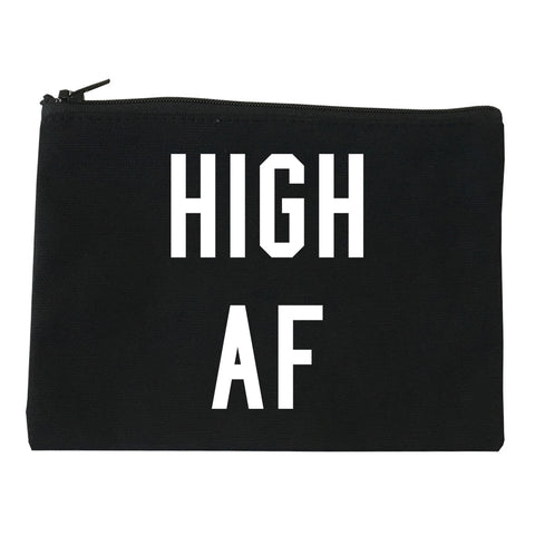 High AF Weed Marijuana Makeup Bag Red