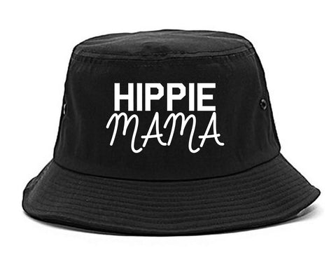 Hippie Mama Mom Bucket Hat Black