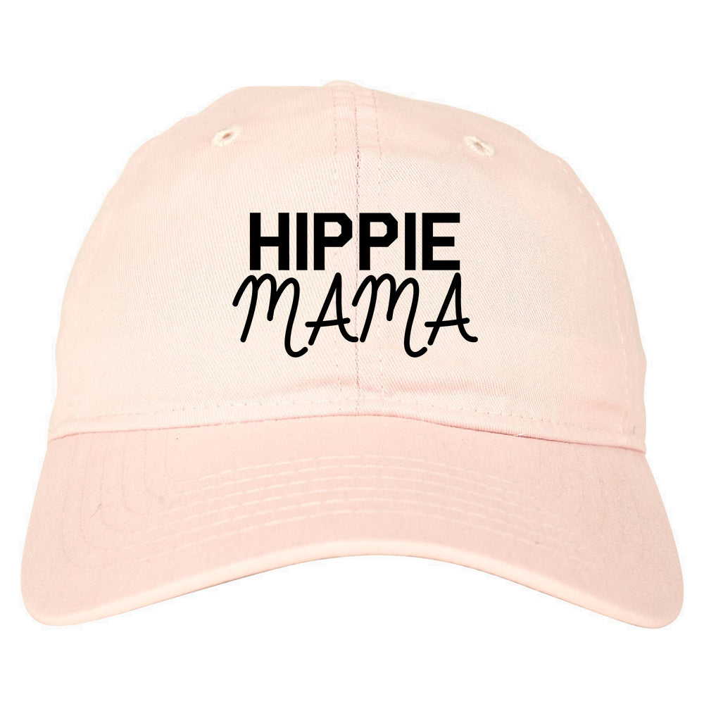 Hippie Mama Mom Dad Hat Pink