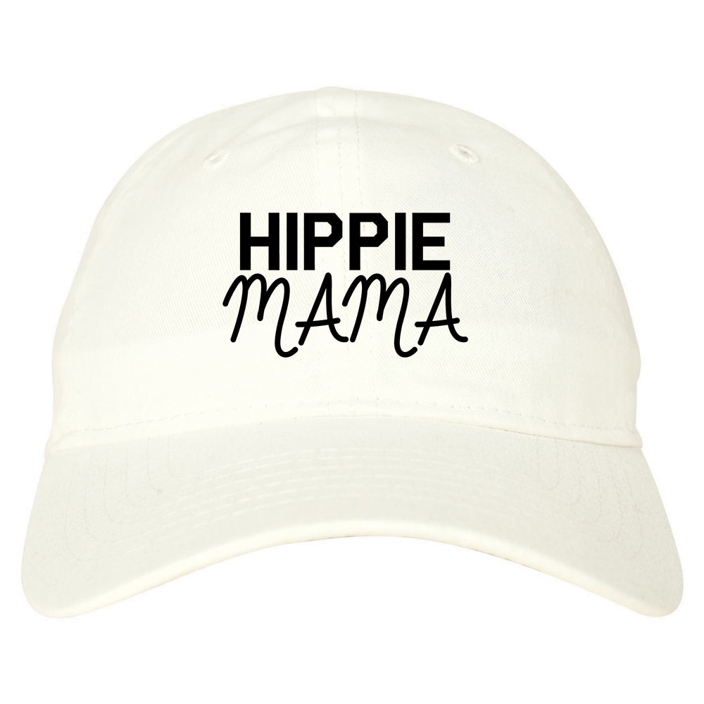 Hippie Mama Mom Dad Hat White