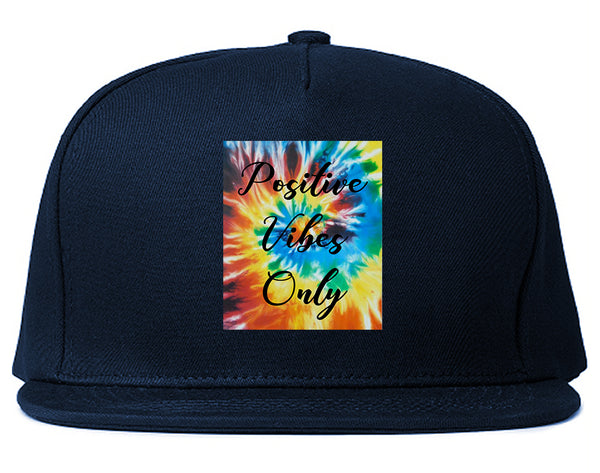 Hippie Positive Vibes Only Dye Blue Snapback Hat