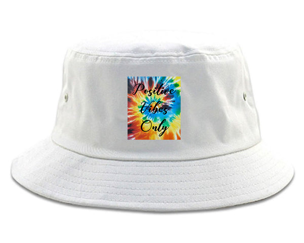 Hippie Positive Vibes Only Dye white Bucket Hat
