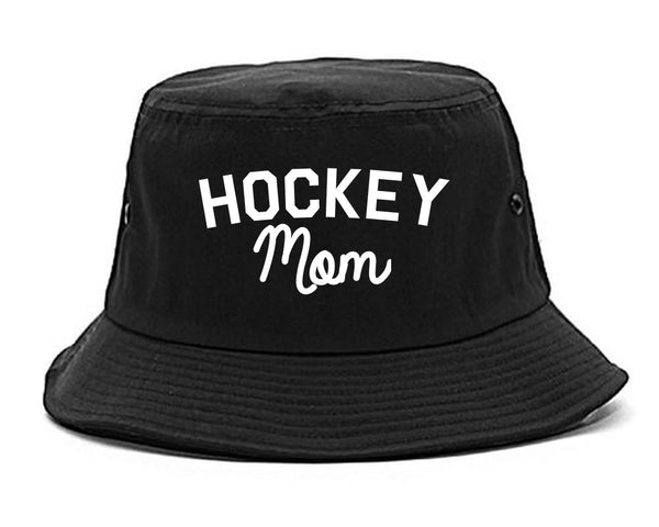 Hockey Mom Sports Bucket Hat Black