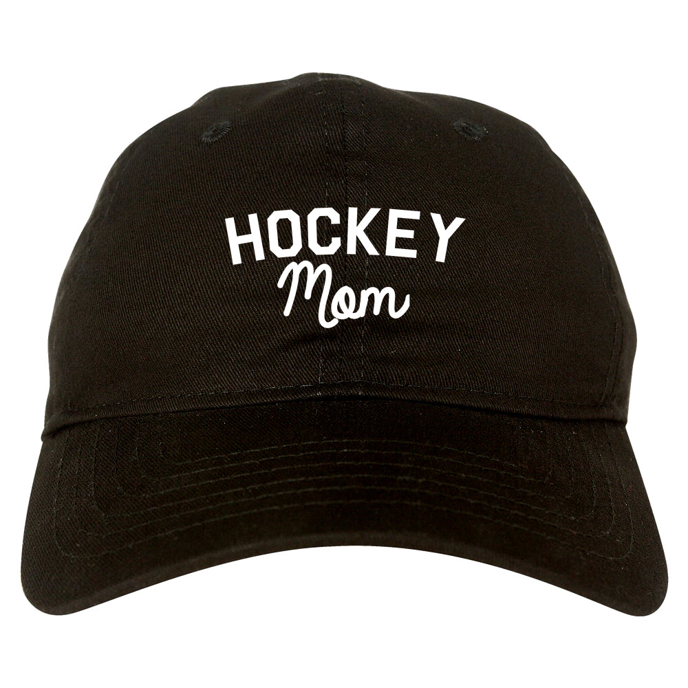 Hockey Mom Sports Dad Hat Black