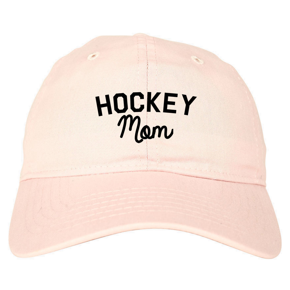 Hockey Mom Sports Dad Hat Pink