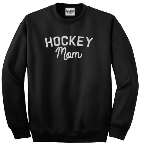 Hockey Mom Sports Unisex Crewneck Sweatshirt Black