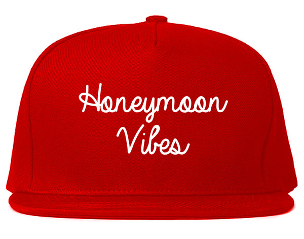 Honeymoon Vibes Bride Red Snapback Hat