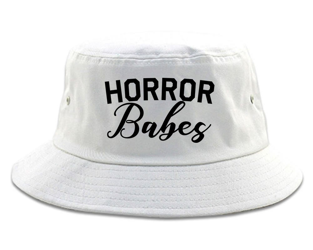 Horror Babes Halloween White Bucket Hat