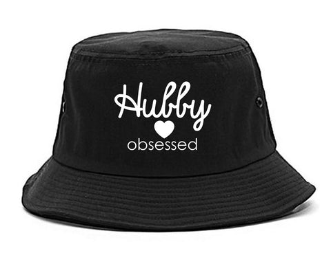 Hubby Obsessed Wife Bucket Hat Black