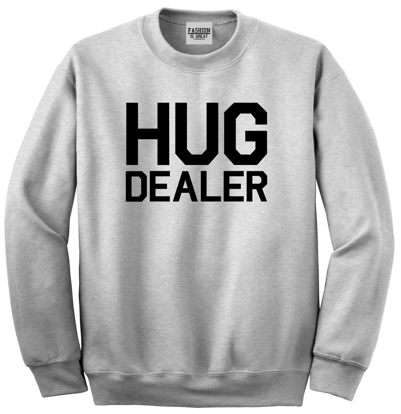 Hug Dealer Grey Crewneck Sweatshirt