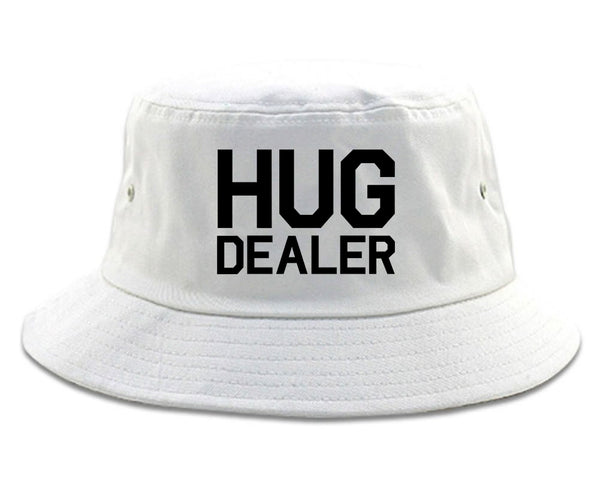 Hug Dealer White Bucket Hat