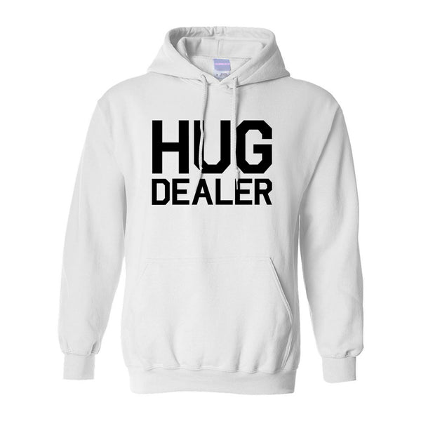 Hug Dealer White Pullover Hoodie