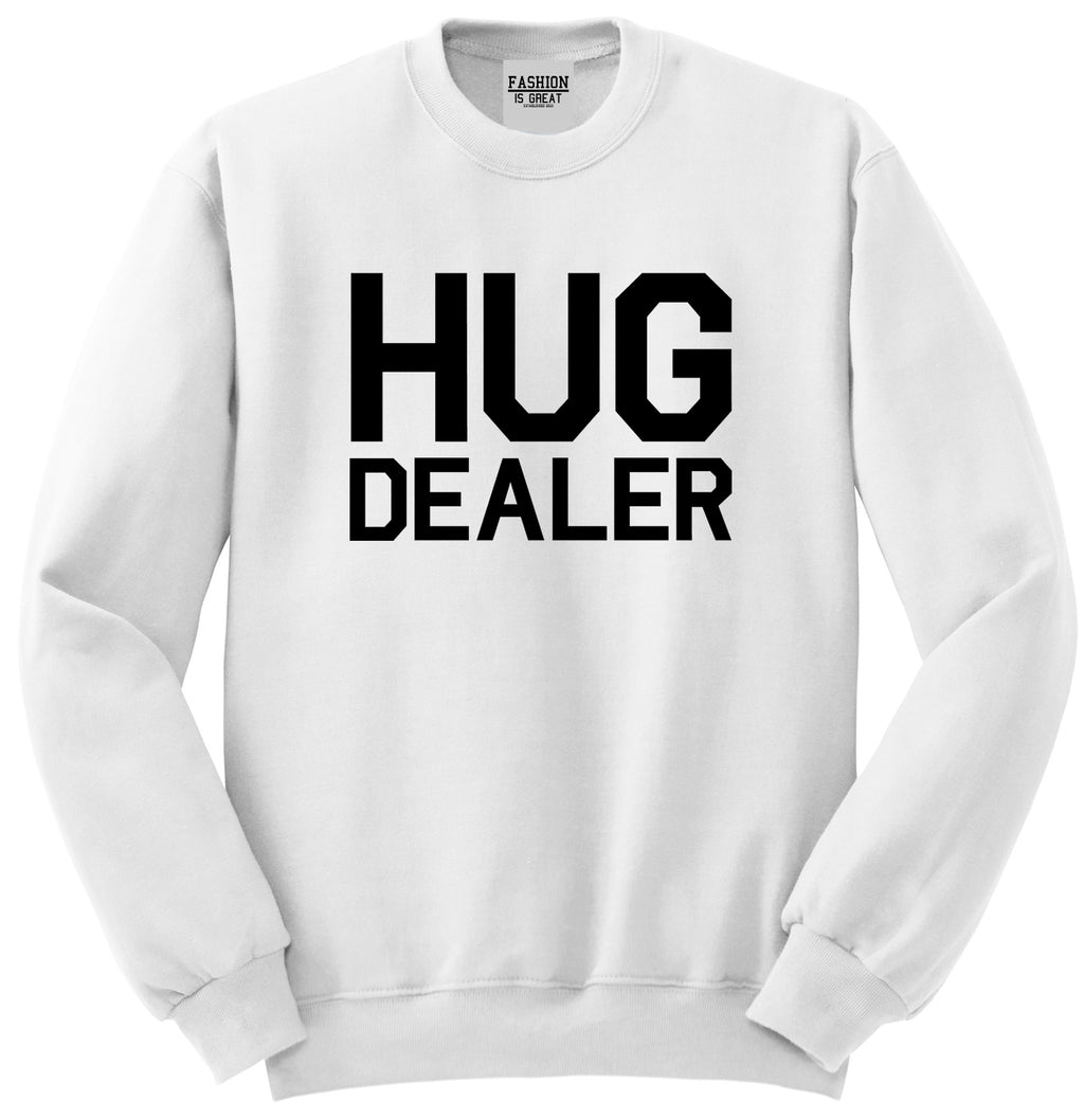 Hug Dealer White Crewneck Sweatshirt