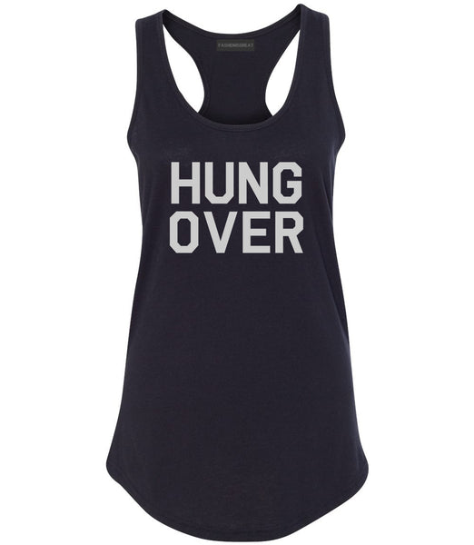 Hungover Drinking Black Racerback Tank Top